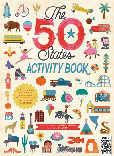 50 States: Activity Book: Maps of the 50 States of the USA
