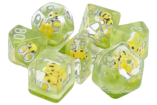 Old School 7 Piece DND Dice Set: Animal Kingdom