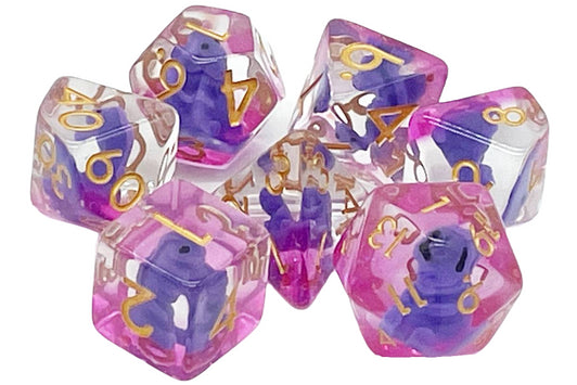 Old School 7 Piece DND Dice Set: Animal Kingdom