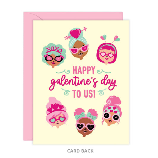 Lucy Loves Paper - Happy Galentine's Day To Us | Card (A2)