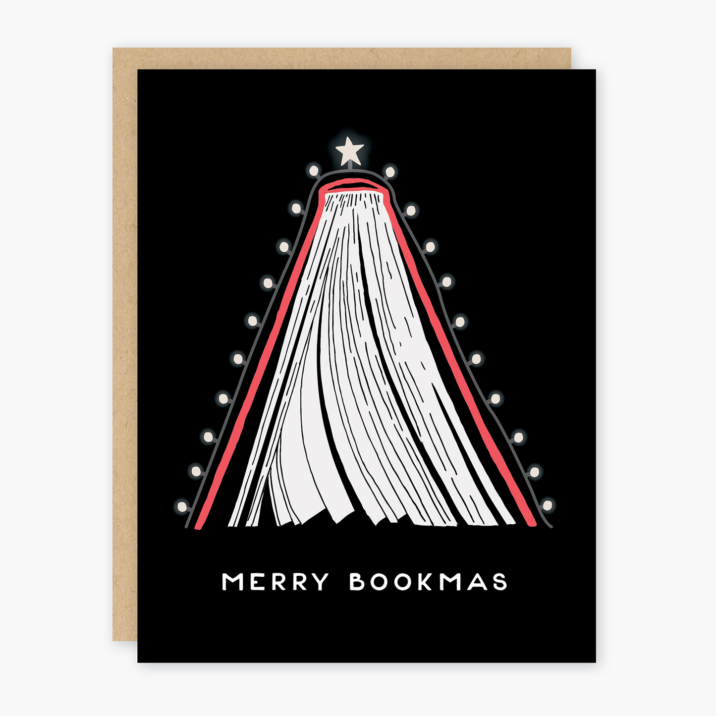 Single Merry Bookmas Card