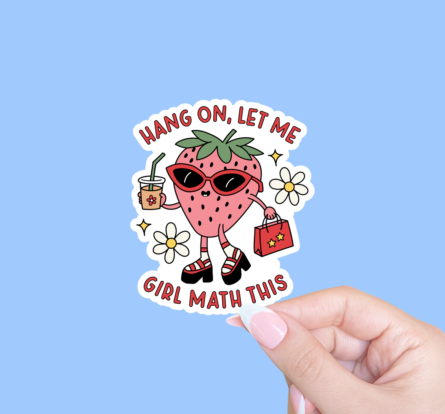 Radical Buttons - Hang on let me girl math this, Laptop sticker, Cute sticker