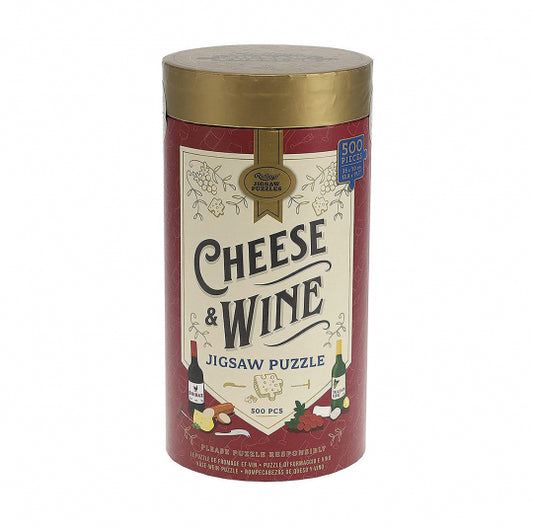 Cheese + Wine 500 Piece Jigsaw Puzzle