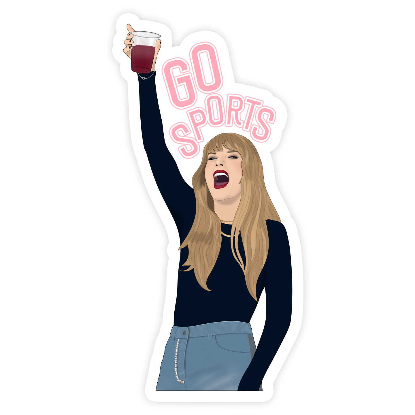 Shop Trimmings - Taylor Swift Sports Era Football Fan Sticker
