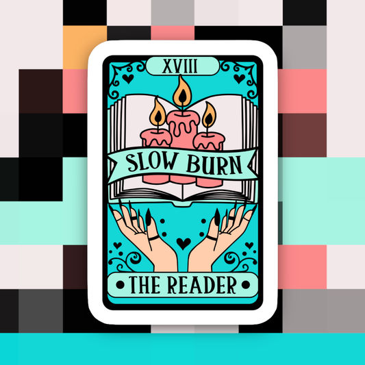 Ace the Pitmatian Co - Reader Slow Burn Tarot Sticker