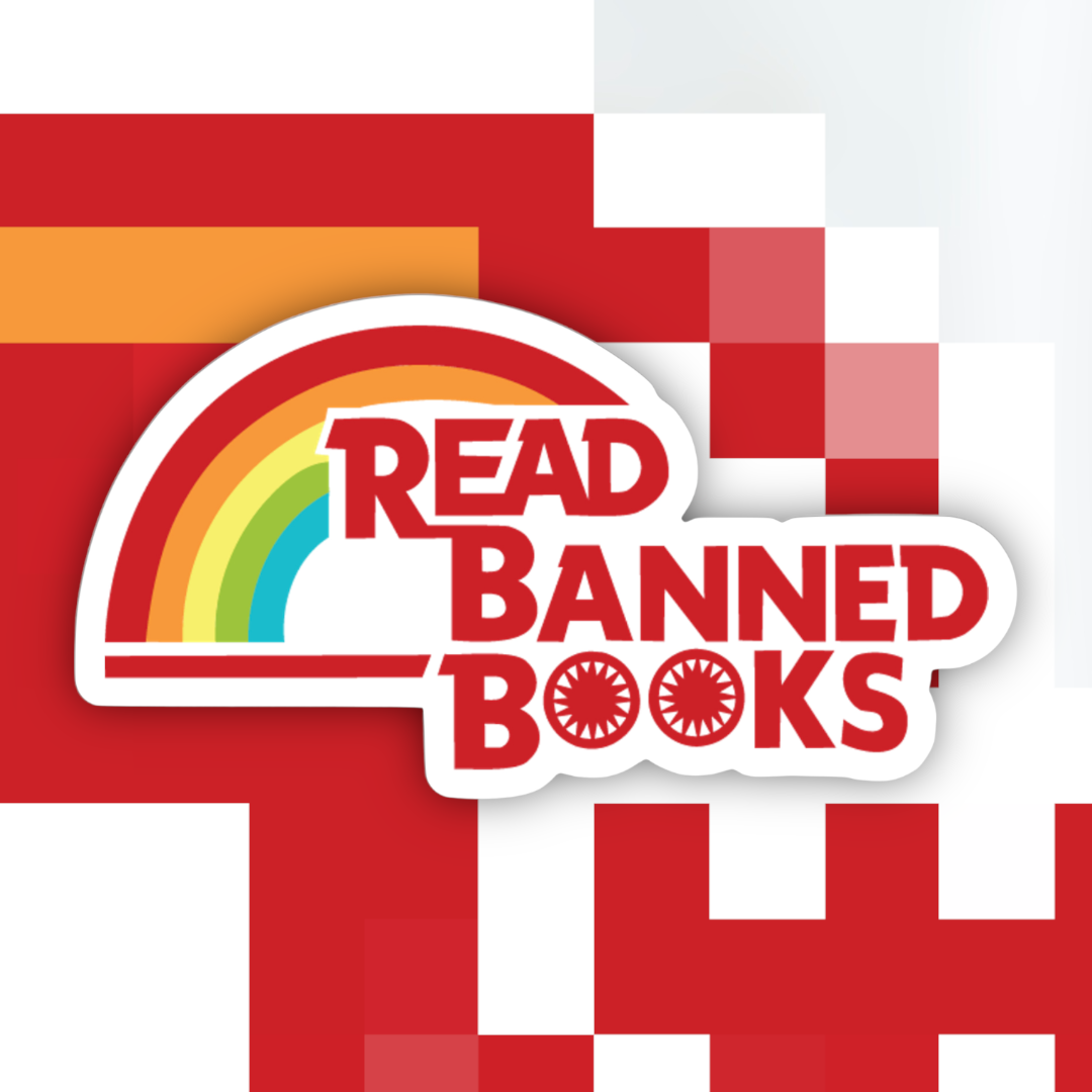Ace the Pitmatian Co - Read Banned Books Sticker