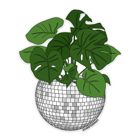 Sammy Gorin LLC - Disco Ball Planter Sticker