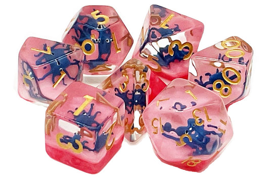 Old School 7 Piece DND Dice Set: Animal Kingdom